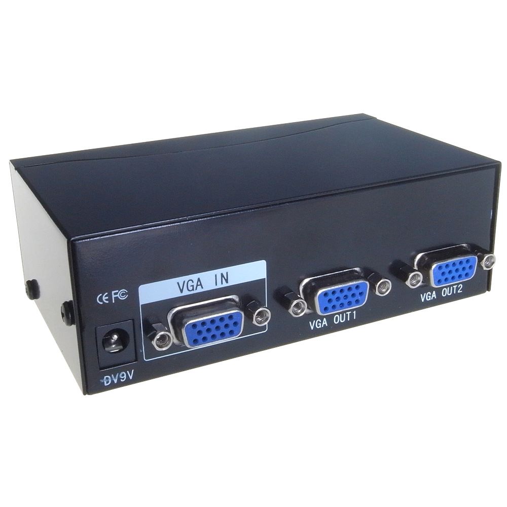 2 way monitor splitter 250303 (250MHz Bandwidth) with Euro power